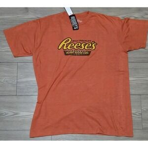 NEW Men's Reese's Peanut Butter Cup Shirt Two Great Tastes Candy Retro Shirt L